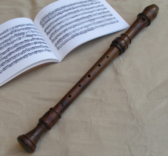 Flûte à bec alto baroque d'après Bizey