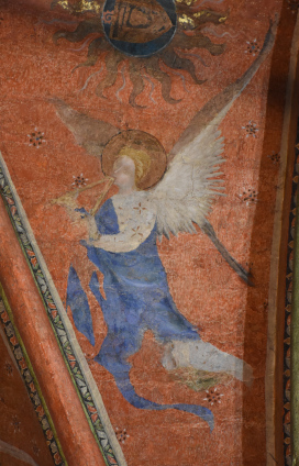 an angel musician, Le Mans cathedral