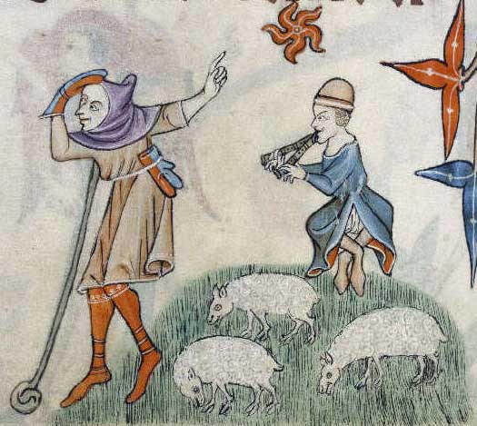 a picture from the Luttrell Psalter