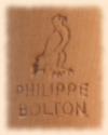 signature d'une flûte à bec /  recorder maker's mark