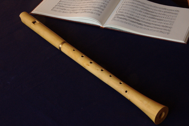 Flûte à bec ténor pré-baroque d'après un instrument anonyme italien